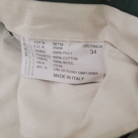 PRINCIPE men’s 100% wool pants made in Italy - Picture 9 of 11